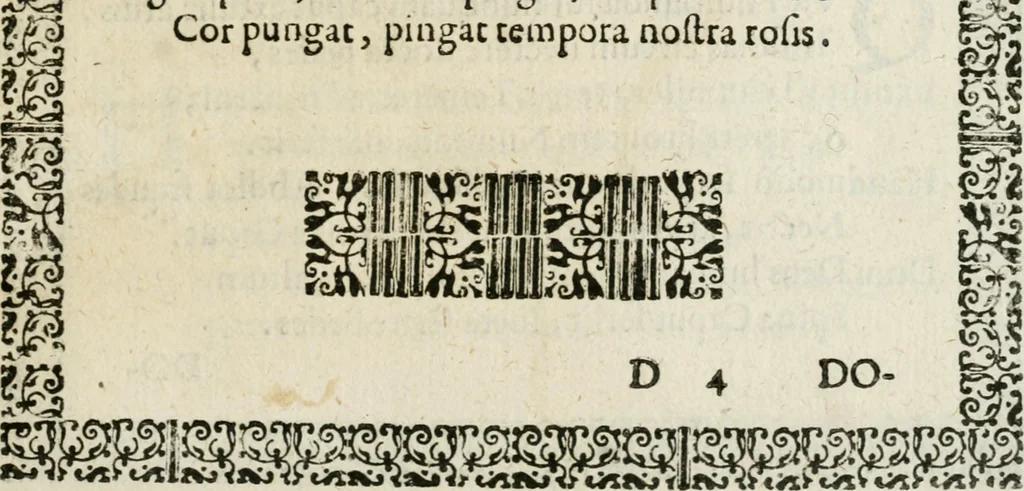 An illustration from Le glorie del primo secolo : che con nobili apparati celebra la venerabile Compagnia della Sa[n]tissima Spina dell'illustrissima città di Fermo li 31 Maggio 1676, 1676, leaf 42