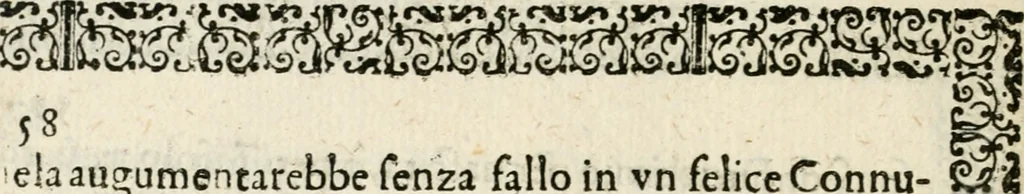 An illustration from Le glorie del primo secolo : che con nobili apparati celebra la venerabile Compagnia della Sa[n]tissima Spina dell'illustrissima città di Fermo li 31 Maggio 1676, 1676, leaf 61
