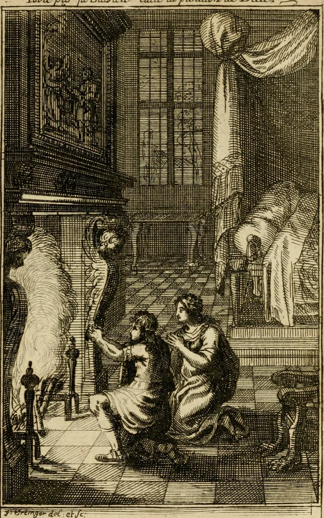 An illustration from Le guide fidele de la vraie gloire : presenté à monseigneur le duc de Bourgogne, instruisant ce jeune prince des choses qu'il doit croire, demander, pratiquer, frequenter, et eviter pour être roy pendant tous les siecles ..., 1688, leaf 122