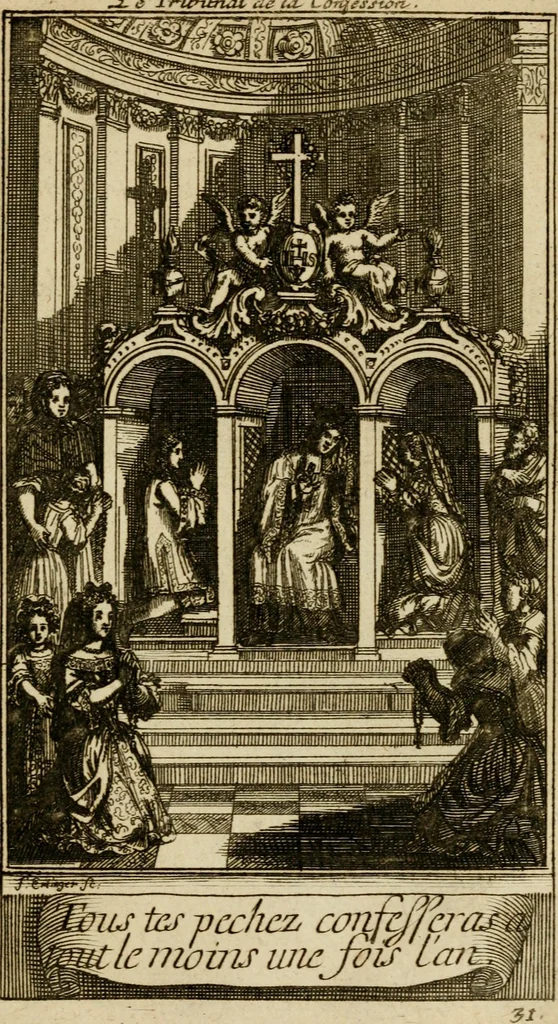 An illustration from Le guide fidele de la vraie gloire : presenté à monseigneur le duc de Bourgogne, instruisant ce jeune prince des choses qu'il doit croire, demander, pratiquer, frequenter, et eviter pour être roy pendant tous les siecles ..., 1688, leaf 134