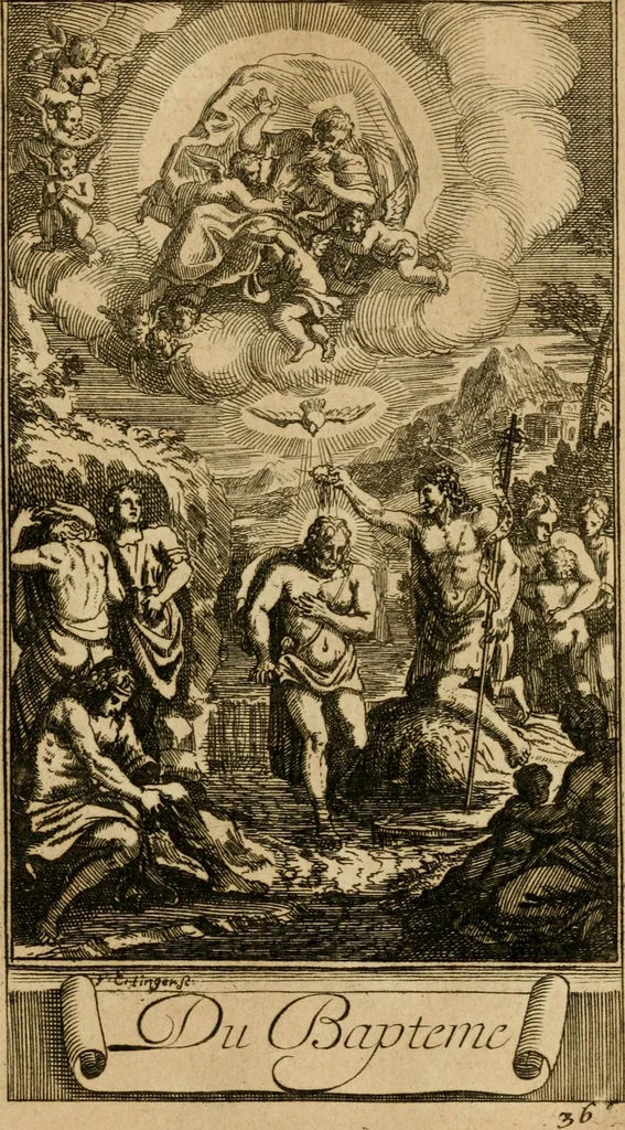 An illustration from Le guide fidele de la vraie gloire : presenté à monseigneur le duc de Bourgogne, instruisant ce jeune prince des choses qu'il doit croire, demander, pratiquer, frequenter, et eviter pour être roy pendant tous les siecles ..., 1688, leaf 154