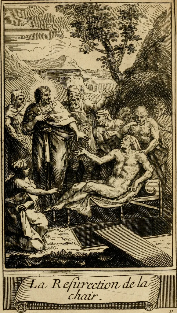 An illustration from Le guide fidele de la vraie gloire : presenté à monseigneur le duc de Bourgogne, instruisant ce jeune prince des choses qu'il doit croire, demander, pratiquer, frequenter, et eviter pour être roy pendant tous les siecles ..., 1688, leaf 54