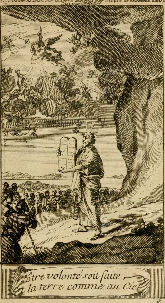 An illustration from Le guide fidele de la vraie gloire : presenté à monseigneur le duc de Bourgogne, instruisant ce jeune prince des choses qu'il doit croire, demander, pratiquer, frequenter, et eviter pour être roy pendant tous les siecles ..., 1688, leaf 70