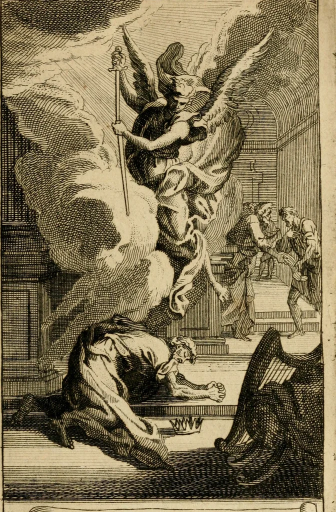 An illustration from Le guide fidele de la vraie gloire : presenté à monseigneur le duc de Bourgogne, instruisant ce jeune prince des choses qu'il doit croire, demander, pratiquer, frequenter, et eviter pour être roy pendant tous les siecles ..., 1688, leaf 78