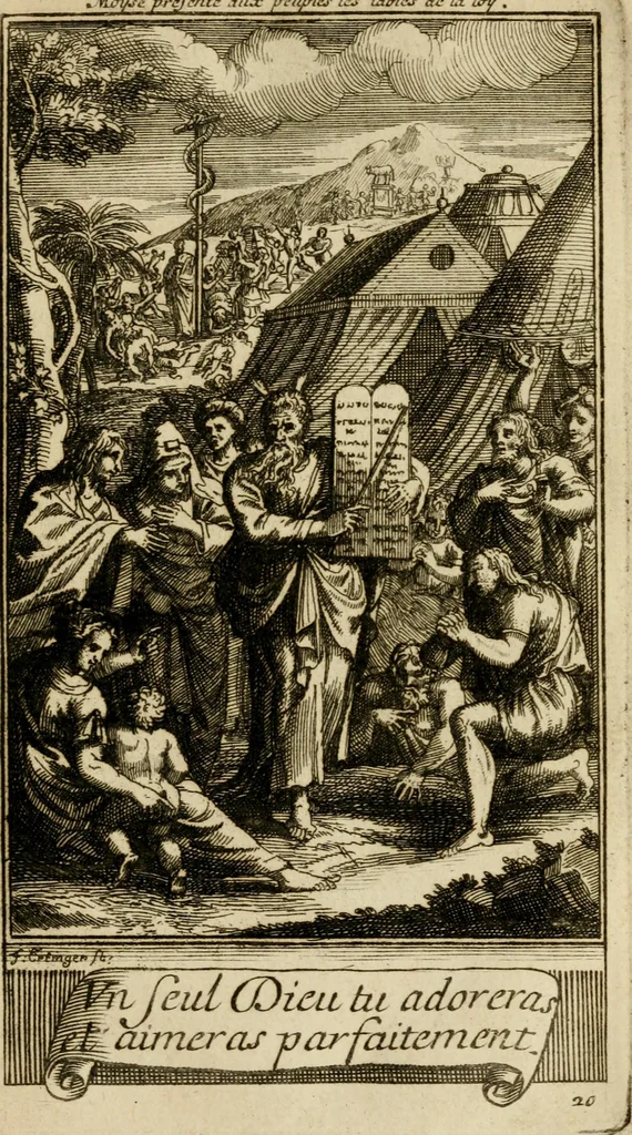 An illustration from Le guide fidele de la vraie gloire : presenté à monseigneur le duc de Bourgogne, instruisant ce jeune prince des choses qu'il doit croire, demander, pratiquer, frequenter, et eviter pour être roy pendant tous les siecles ..., 1688, leaf 90