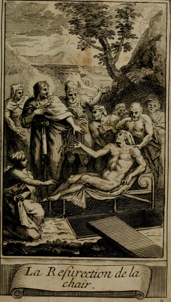 An illustration from Le guide fidele de la vraie gloire : presenté à monseigneur le duc de Bourgogne, instruisant ce jeune prince des choses qu'il doit croire, demander, pratiquer, frequenter, et eviter pour être roy pendant tous les siecles ..., 1688, leaf 36