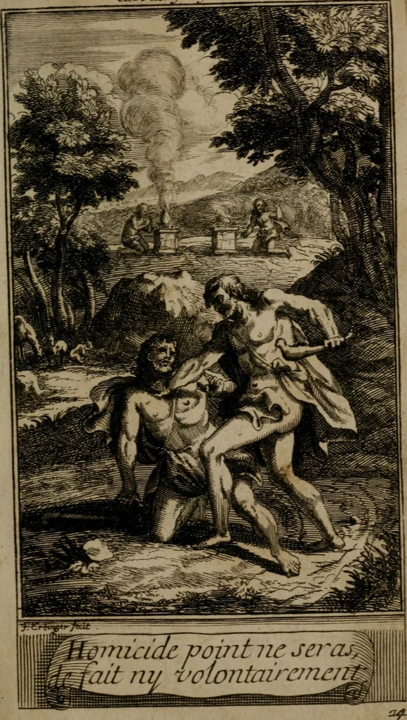 An illustration from Le guide fidele de la vraie gloire : presenté à monseigneur le duc de Bourgogne, instruisant ce jeune prince des choses qu'il doit croire, demander, pratiquer, frequenter, et eviter pour être roy pendant tous les siecles ..., 1688, leaf 88