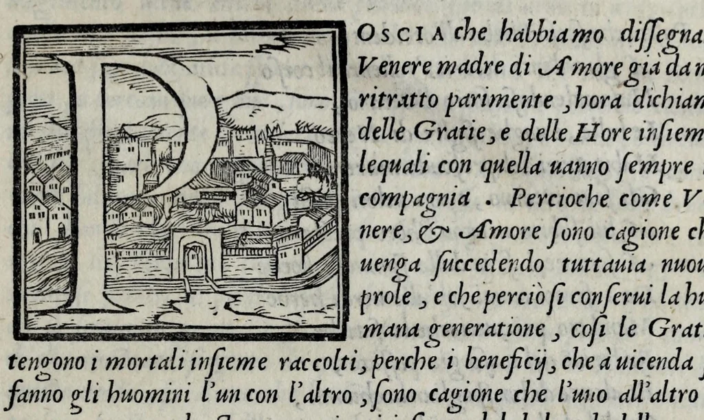 An illustration from Le imagini con la spositione de'i dei de gliantichi, 1556, leaf 251