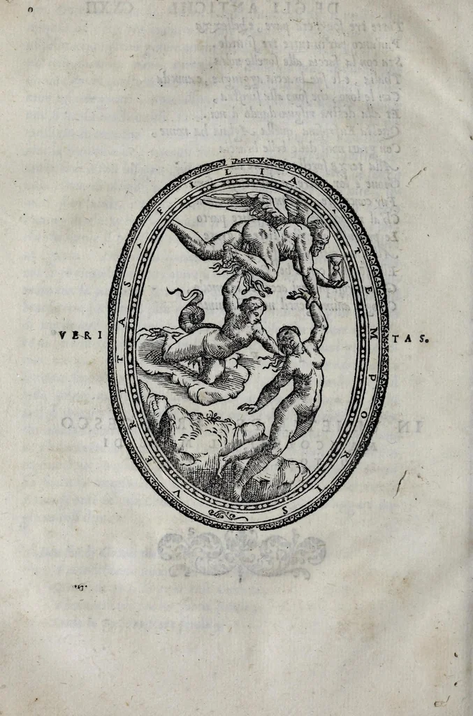 An illustration from Le imagini con la spositione de'i dei de gliantichi, 1556, leaf 258
