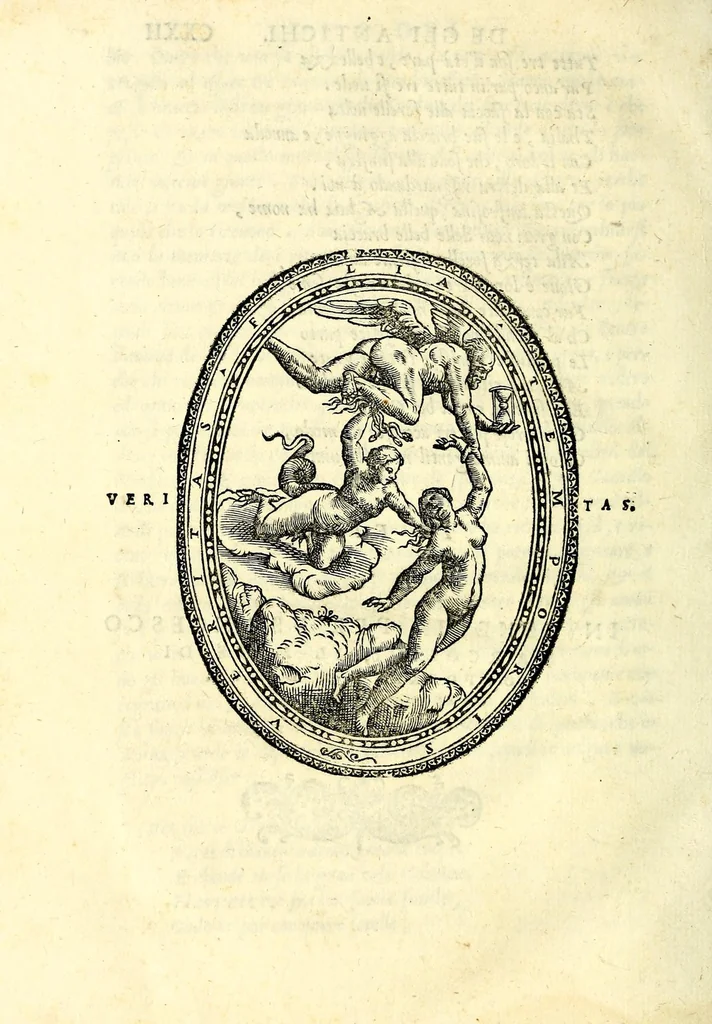 An illustration from Le imagini con la spositione de i dei de gliantichi, 1556, leaf 264
