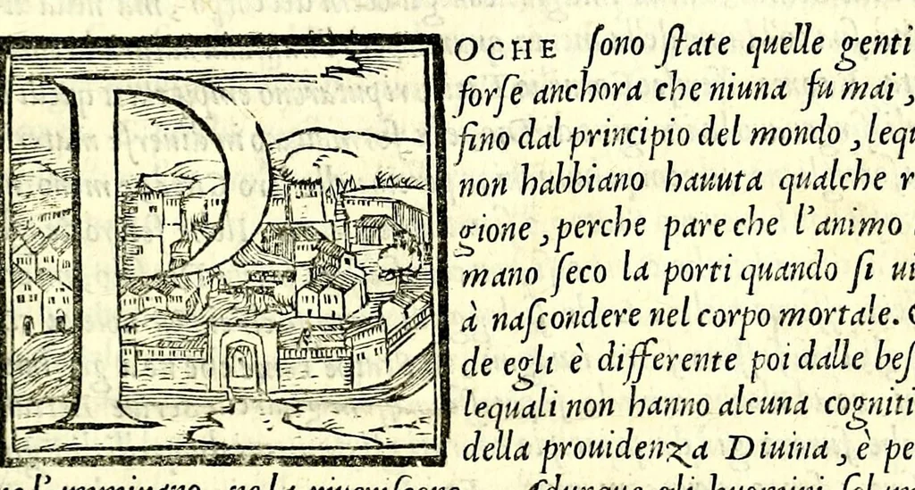 An illustration from Le imagini con la spositione de i dei de gliantichi, 1556, leaf 27