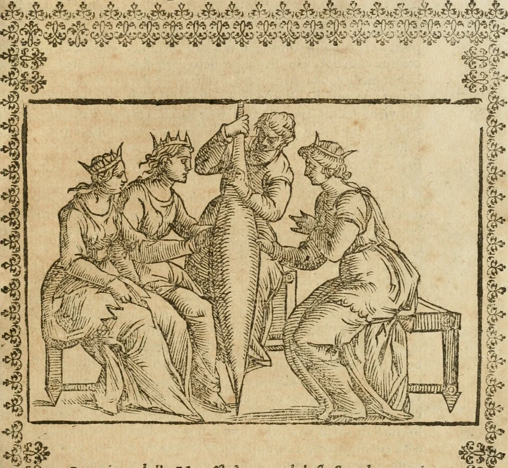 An illustration from Le imagini de gli dei de gli antichi : nelle quali sono descritte la religione de gli antichi li idoli, riti, & ceremonie loro, con l'aggiunta di molte principali imagini che nell'altre mancauano, et con l'espositione in epilogo di ciasceduna & suo significato, 1624, leaf 266