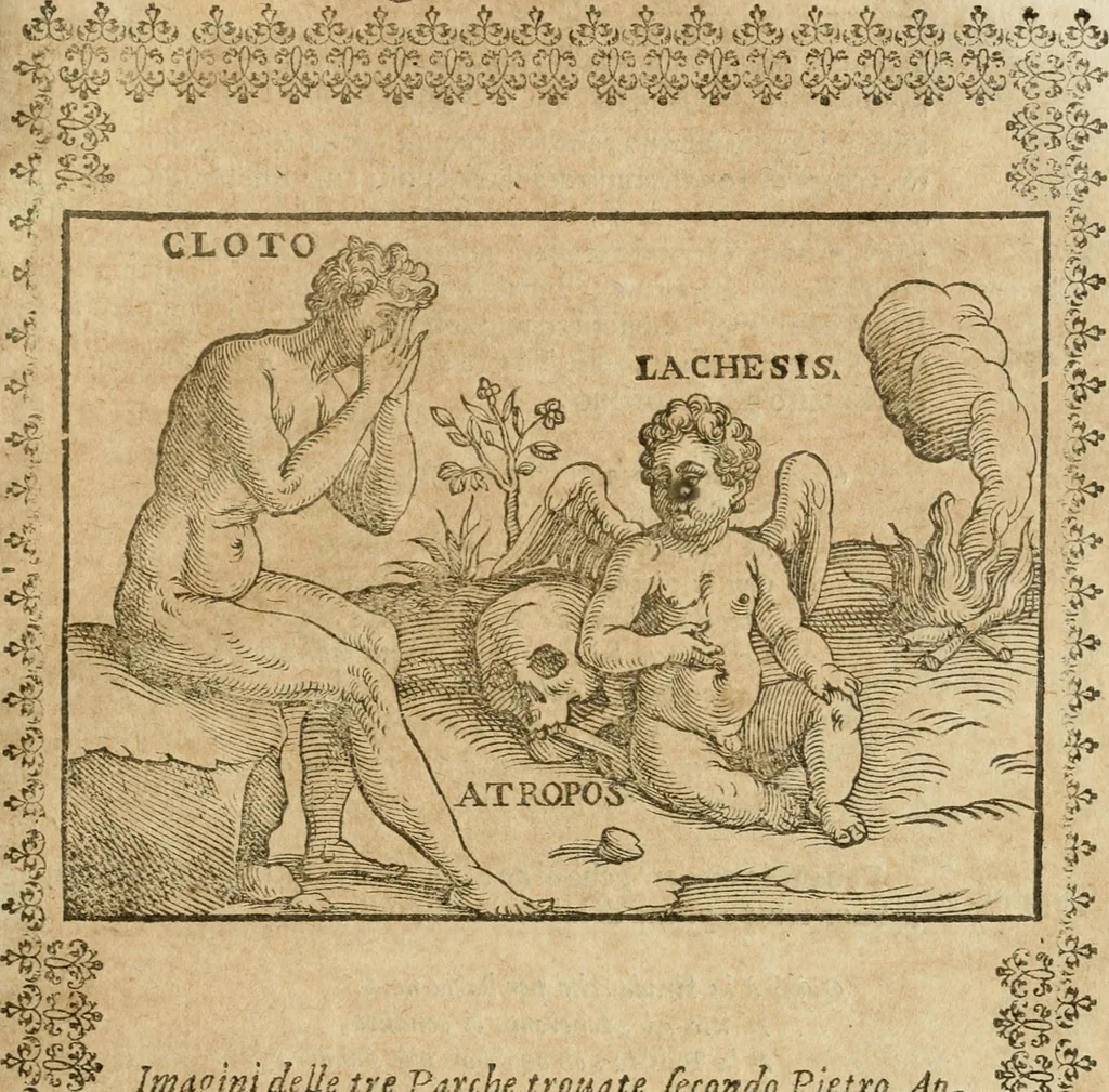An illustration from Le imagini de gli dei de gli antichi : nelle quali sono descritte la religione de gli antichi li idoli, riti, & ceremonie loro, con l'aggiunta di molte principali imagini che nell'altre mancauano, et con l'espositione in epilogo di ciasceduna & suo significato, 1624, leaf 268