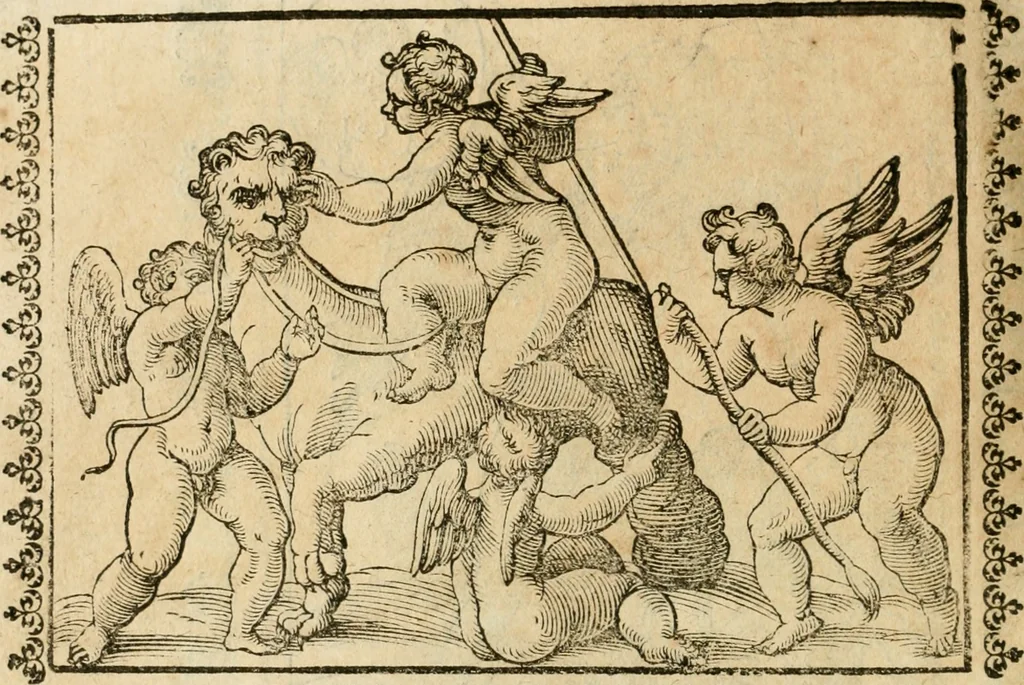 An illustration from Le imagini de gli dei de gli antichi : nelle quali sono descritte la religione de gli antichi li idoli, riti, & ceremonie loro, con l'aggiunta di molte principali imagini che nell'altre mancauano, et con l'espositione in epilogo di ciasceduna & suo significato, 1624, leaf 473