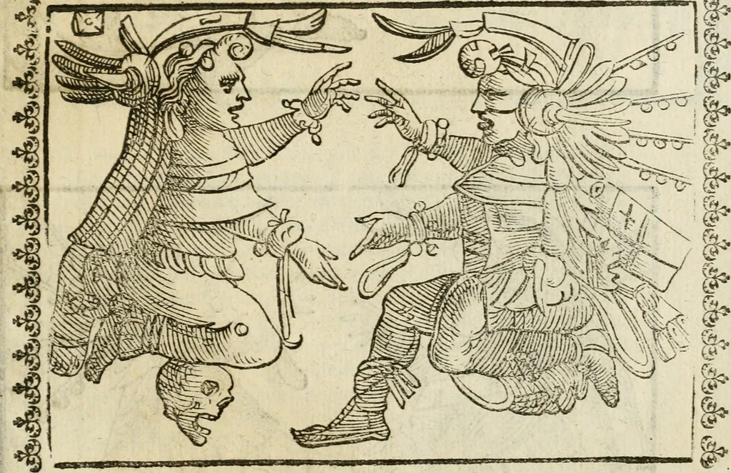 An illustration from Le imagini de gli dei de gli antichi : nelle quali sono descritte la religione de gli antichi li idoli, riti, & ceremonie loro, con l'aggiunta di molte principali imagini che nell'altre mancauano, et con l'espositione in epilogo di ciasceduna & suo significato, 1624, leaf 498
