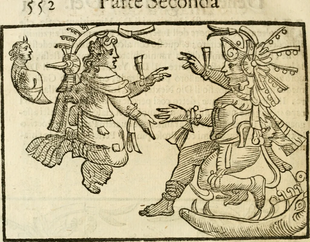 An illustration from Le imagini de gli dei de gli antichi : nelle quali sono descritte la religione de gli antichi li idoli, riti, & ceremonie loro, con l'aggiunta di molte principali imagini che nell'altre mancauano, et con l'espositione in epilogo di ciasceduna & suo significato, 1624, leaf 499