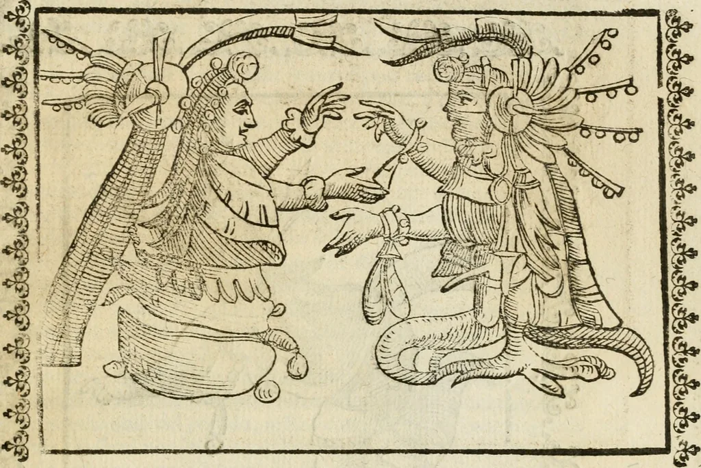 An illustration from Le imagini de gli dei de gli antichi : nelle quali sono descritte la religione de gli antichi li idoli, riti, & ceremonie loro, con l'aggiunta di molte principali imagini che nell'altre mancauano, et con l'espositione in epilogo di ciasceduna & suo significato, 1624, leaf 500