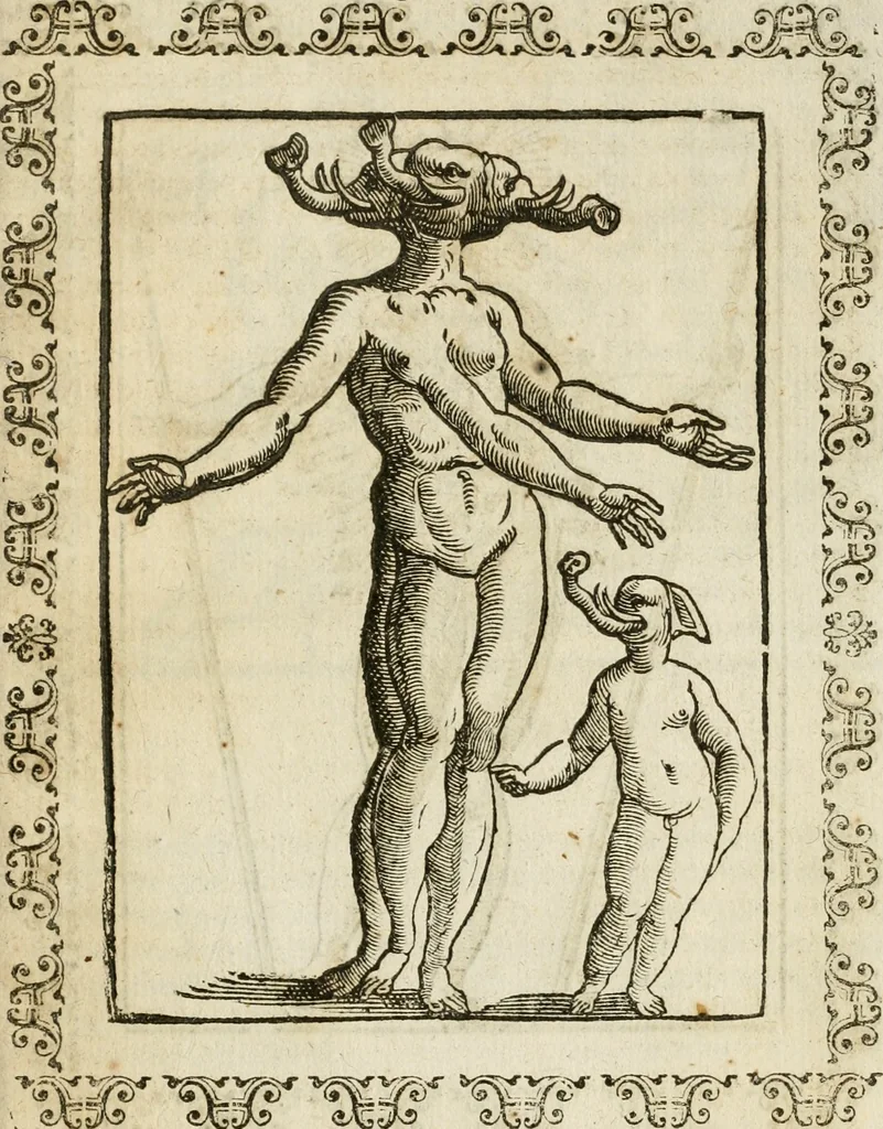 An illustration from Le imagini de gli dei de gli antichi : nelle quali sono descritte la religione de gli antichi li idoli, riti, & ceremonie loro, con l'aggiunta di molte principali imagini che nell'altre mancauano, et con l'espositione in epilogo di ciasceduna & suo significato, 1624, leaf 512