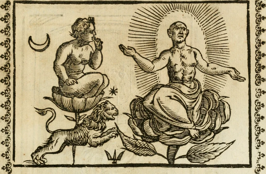 An illustration from Le imagini de gli dei de gli antichi : nelle quali sono descritte la religione de gli antichi li idoli, riti, & ceremonie loro, con l'aggiunta di molte principali imagini che nell'altre mancauano, et con l'espositione in epilogo di ciasceduna & suo significato, 1624, leaf 514
