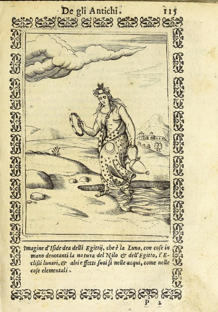 An illustration from Le imagini de gli dei de gli antichi, 1608, leaf 161