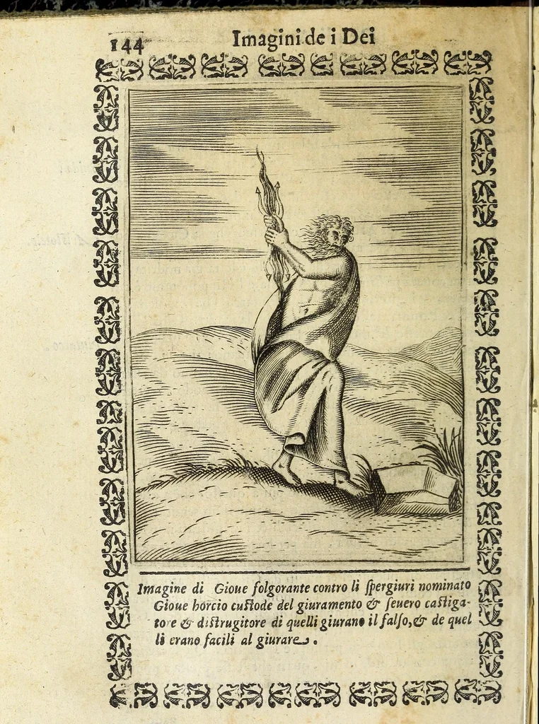An illustration from Le imagini de gli dei de gli antichi, 1608, leaf 190