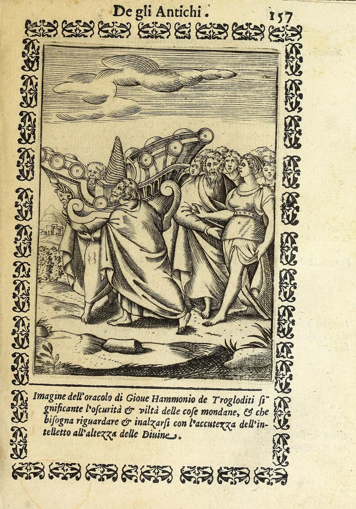 An illustration from Le imagini de gli dei de gli antichi, 1608, leaf 203