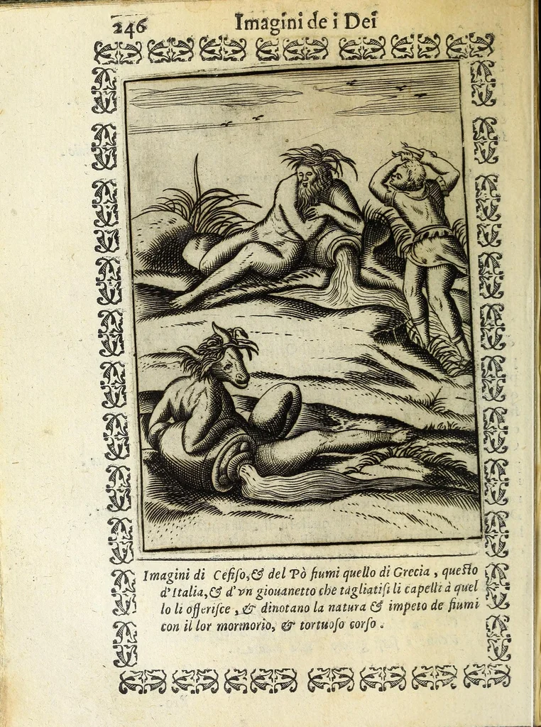 An illustration from Le imagini de gli dei de gli antichi, 1608, leaf 292