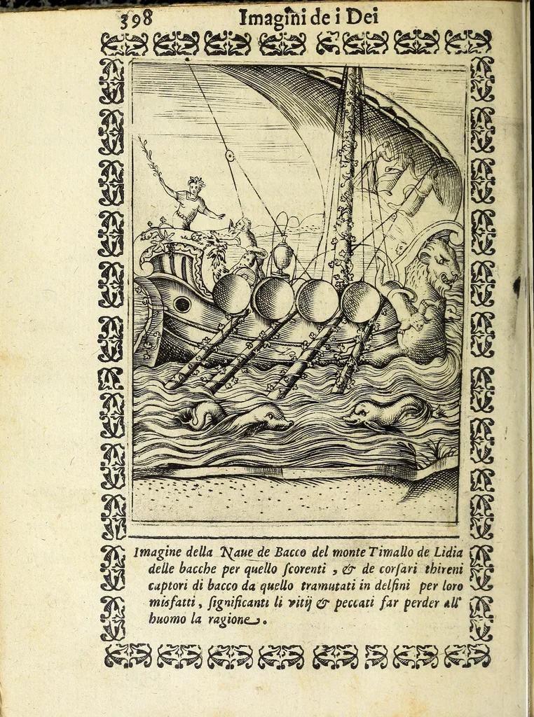 An illustration from Le imagini de gli dei de gli antichi, 1608, leaf 444