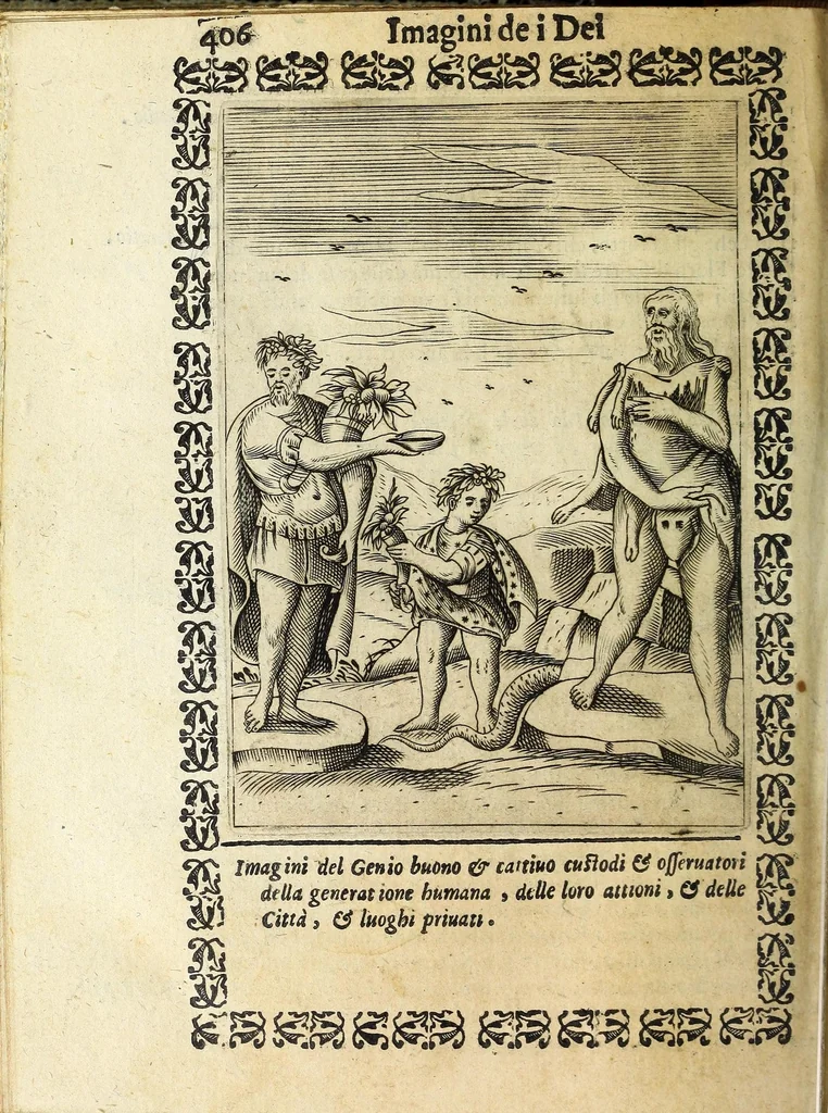 An illustration from Le imagini de gli dei de gli antichi, 1608, leaf 462