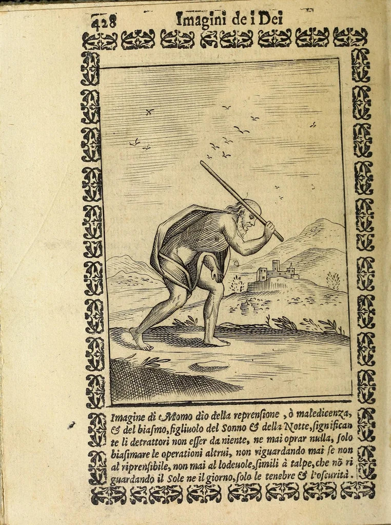 An illustration from Le imagini de gli dei de gli antichi, 1608, leaf 482