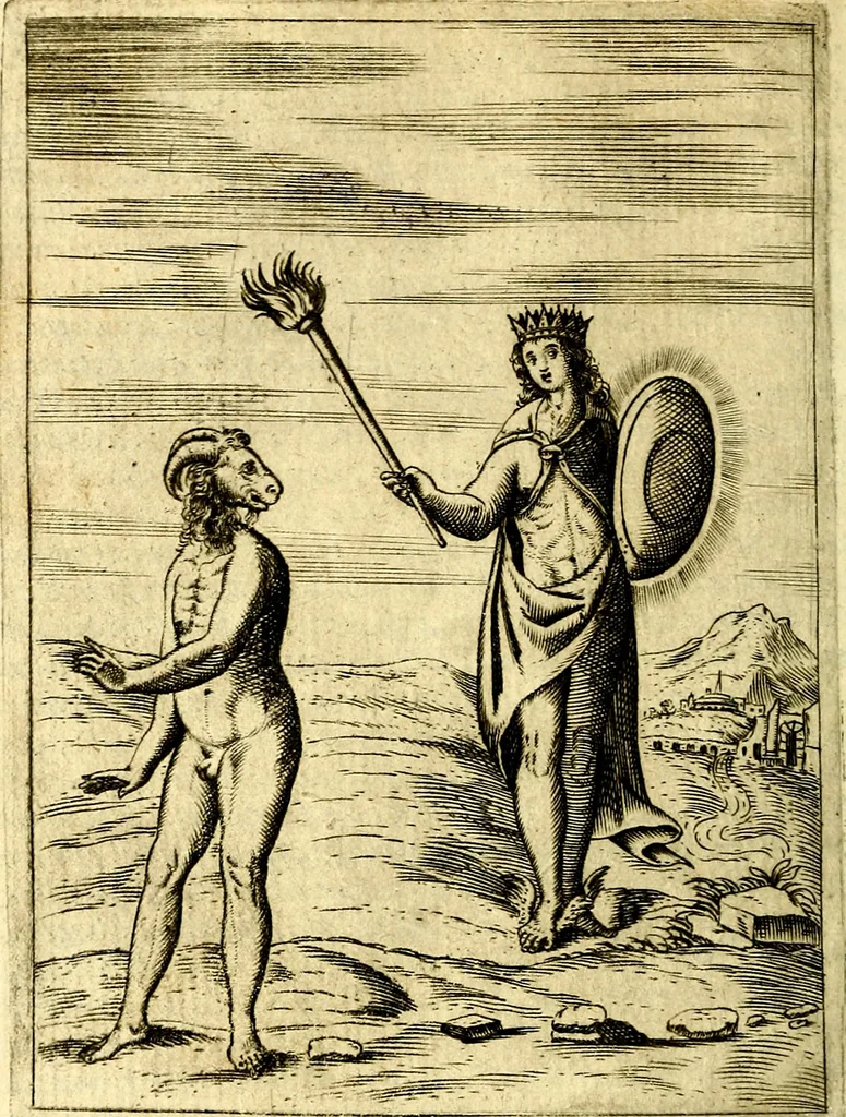 An illustration from Le imagini de gli dei de gli antichi, 1609, leaf 103
