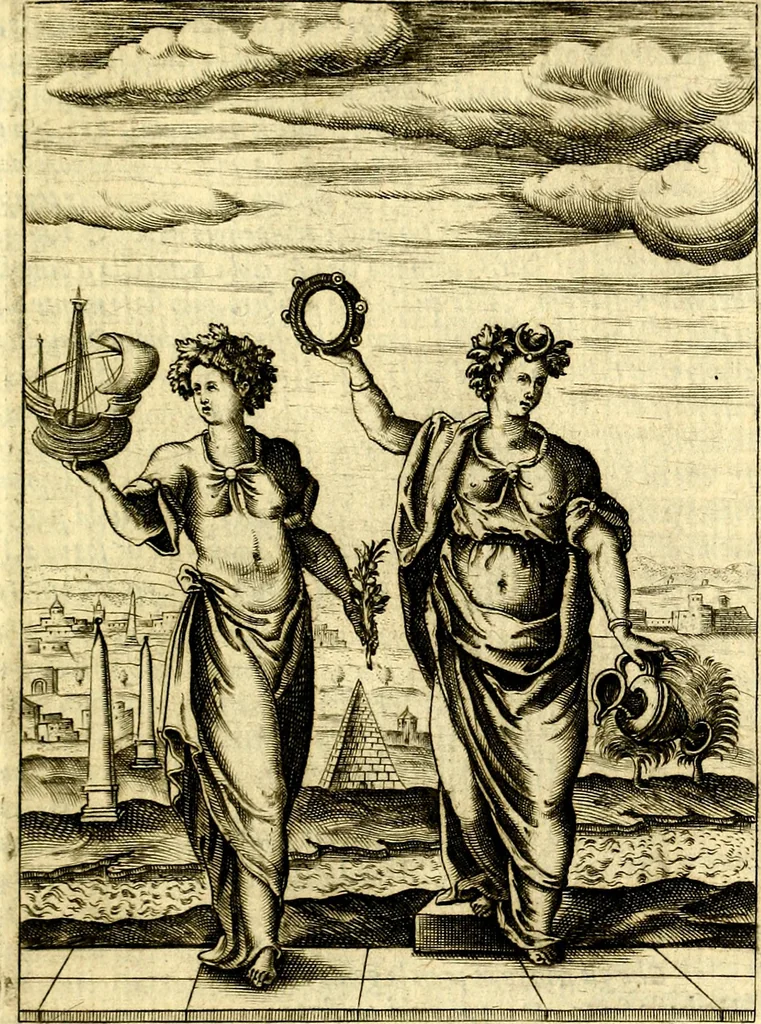 An illustration from Le imagini de gli dei de gli antichi, 1609, leaf 122