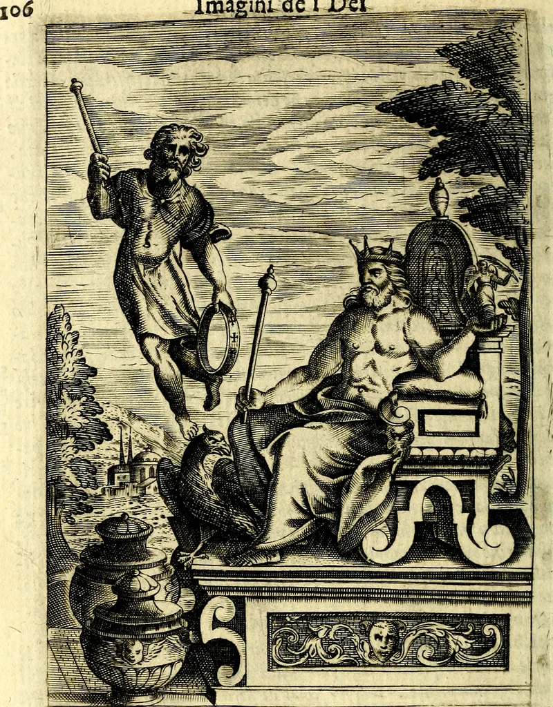 An illustration from Le imagini de gli dei de gli antichi, 1609, leaf 143