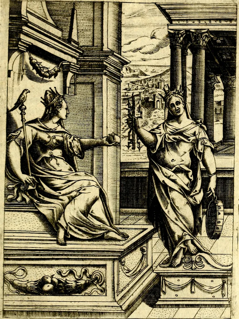 An illustration from Le imagini de gli dei de gli antichi, 1609, leaf 168