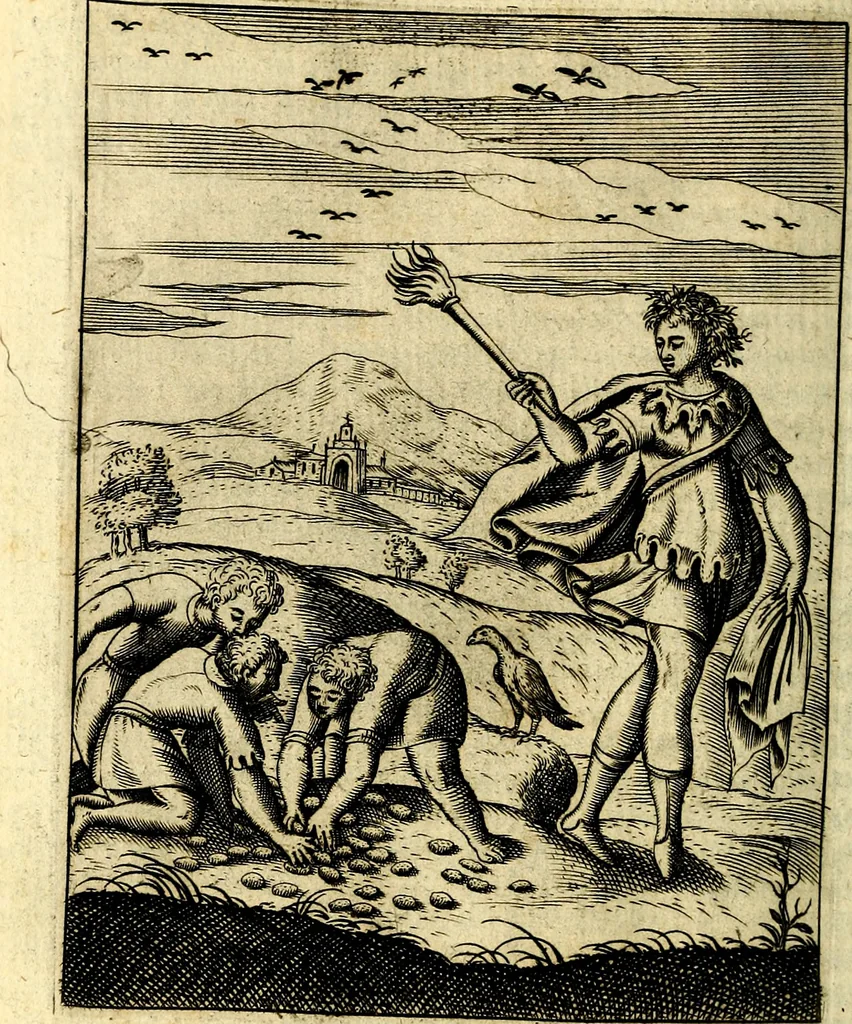 An illustration from Le imagini de gli dei de gli antichi, 1609, leaf 181