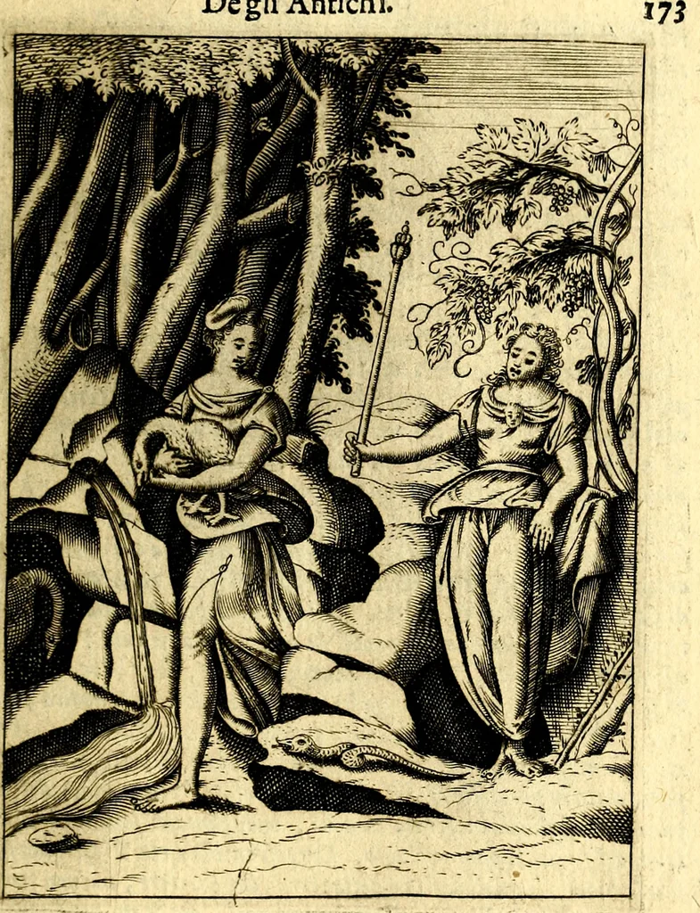 An illustration from Le imagini de gli dei de gli antichi, 1609, leaf 210