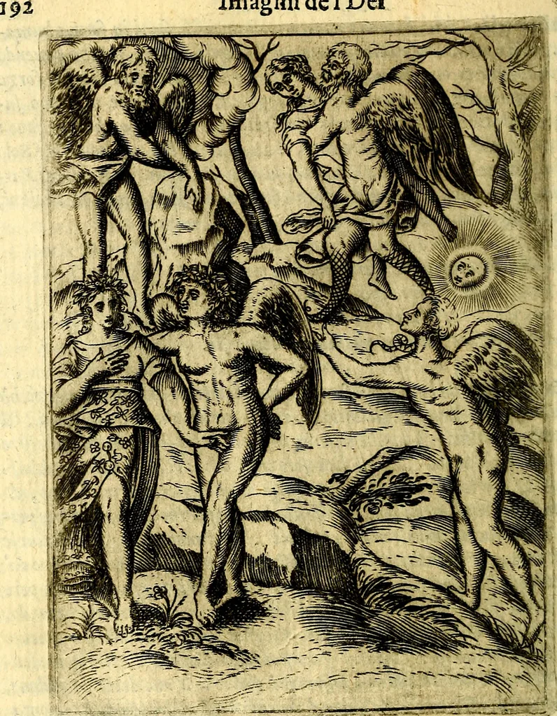 An illustration from Le imagini de gli dei de gli antichi, 1609, leaf 229