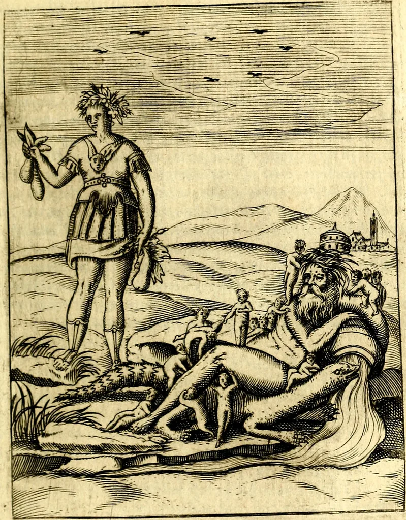 An illustration from Le imagini de gli dei de gli antichi, 1609, leaf 234