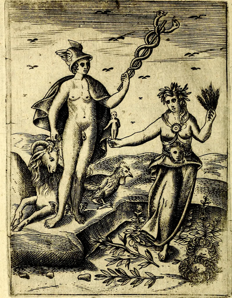 An illustration from Le imagini de gli dei de gli antichi, 1609, leaf 267