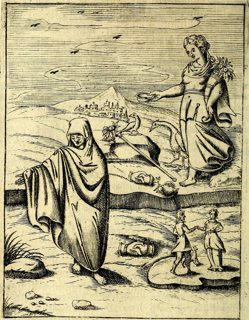 An illustration from Le imagini de gli dei de gli antichi, 1609, leaf 273