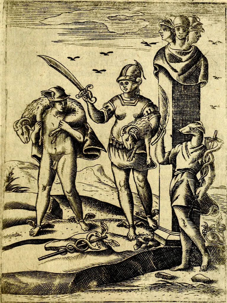 An illustration from Le imagini de gli dei de gli antichi, 1609, leaf 286