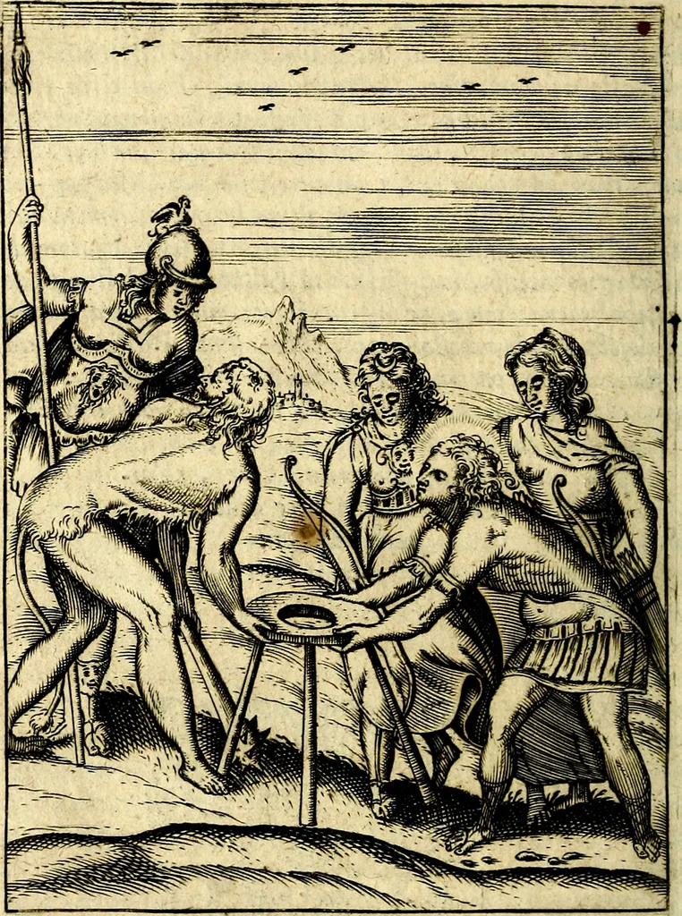 An illustration from Le imagini de gli dei de gli antichi, 1609, leaf 299