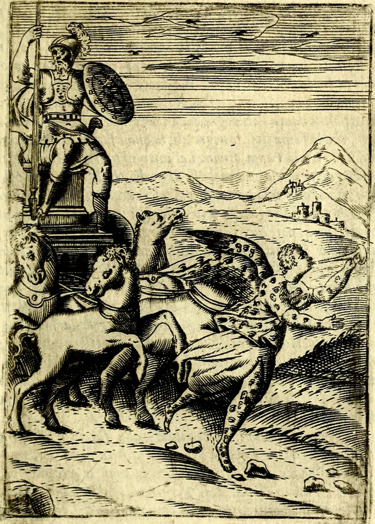 An illustration from Le imagini de gli dei de gli antichi, 1609, leaf 328