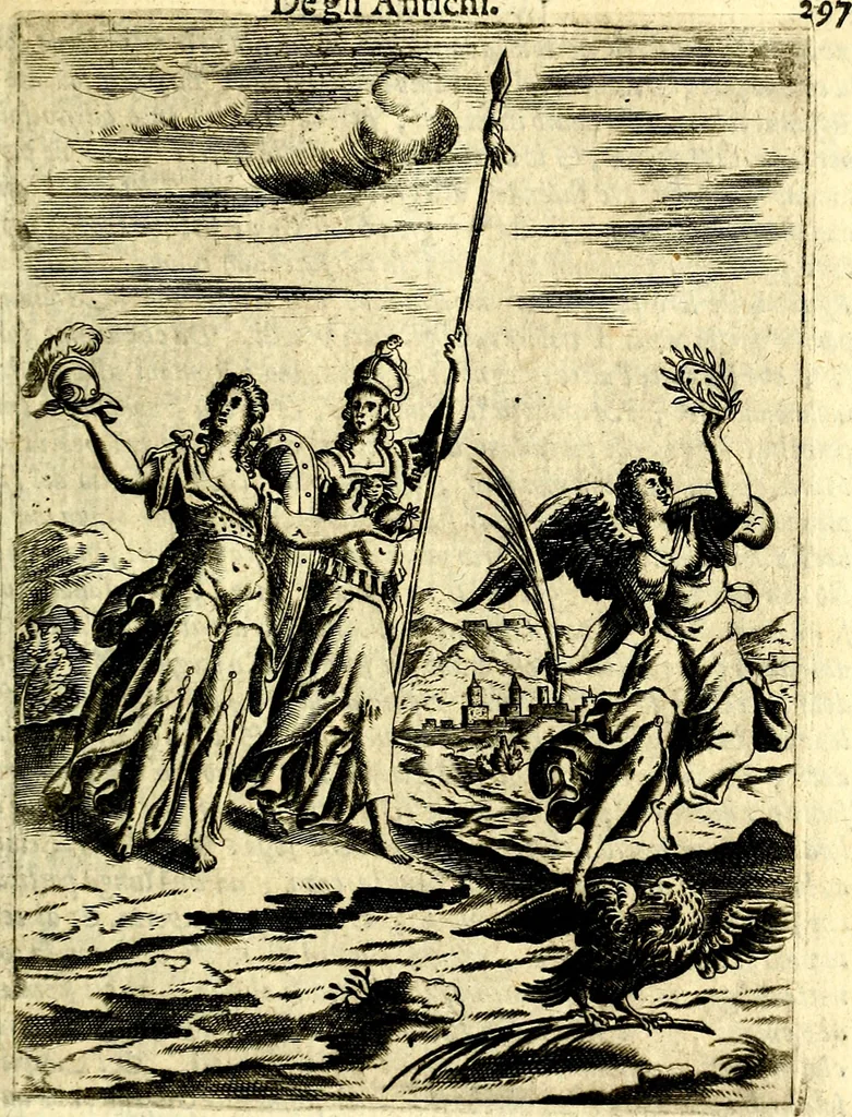 An illustration from Le imagini de gli dei de gli antichi, 1609, leaf 334