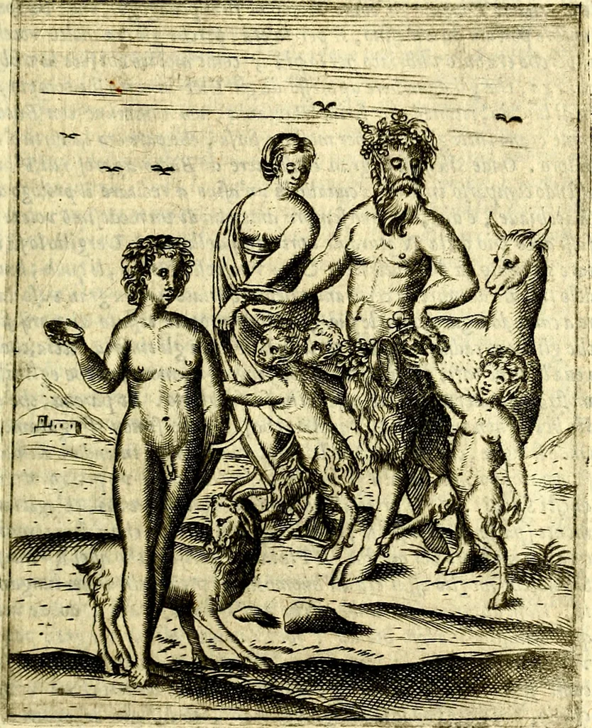 An illustration from Le imagini de gli dei de gli antichi, 1609, leaf 344