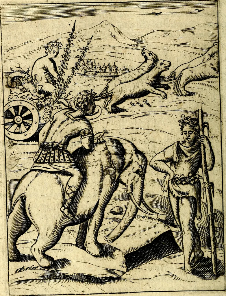 An illustration from Le imagini de gli dei de gli antichi, 1609, leaf 351