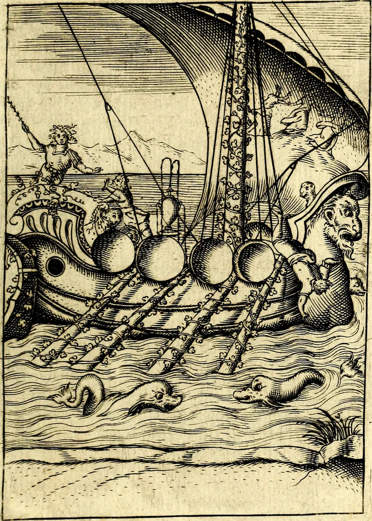 An illustration from Le imagini de gli dei de gli antichi, 1609, leaf 354