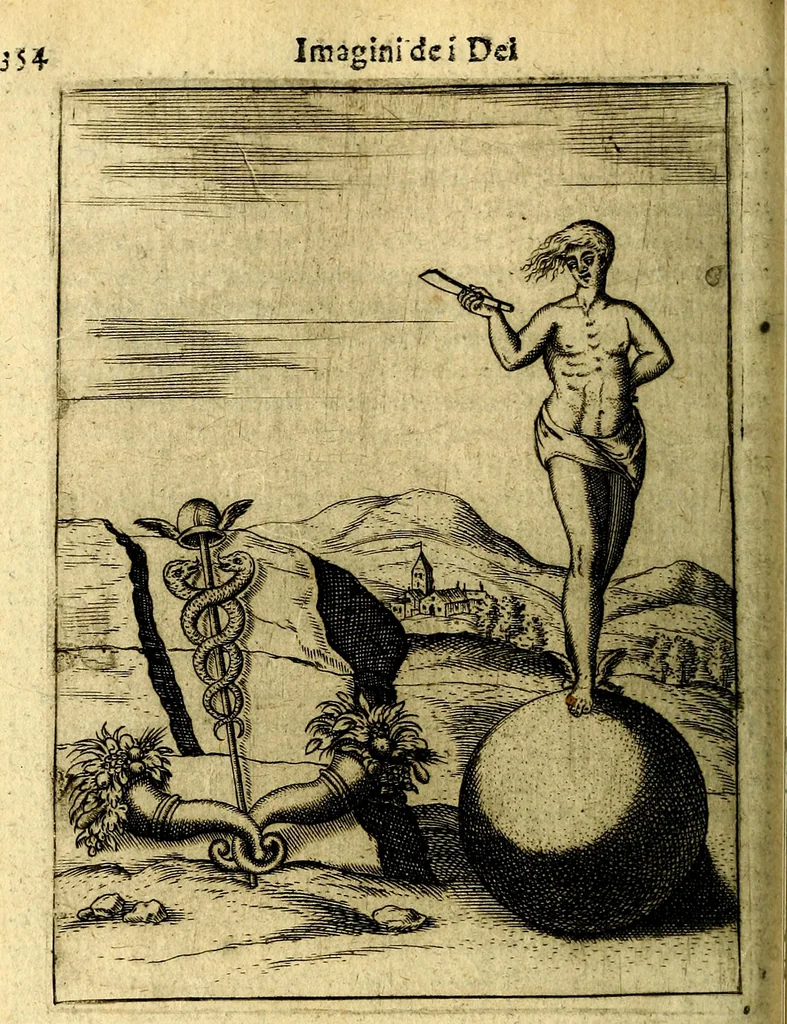 An illustration from Le imagini de gli dei de gli antichi, 1609, leaf 391