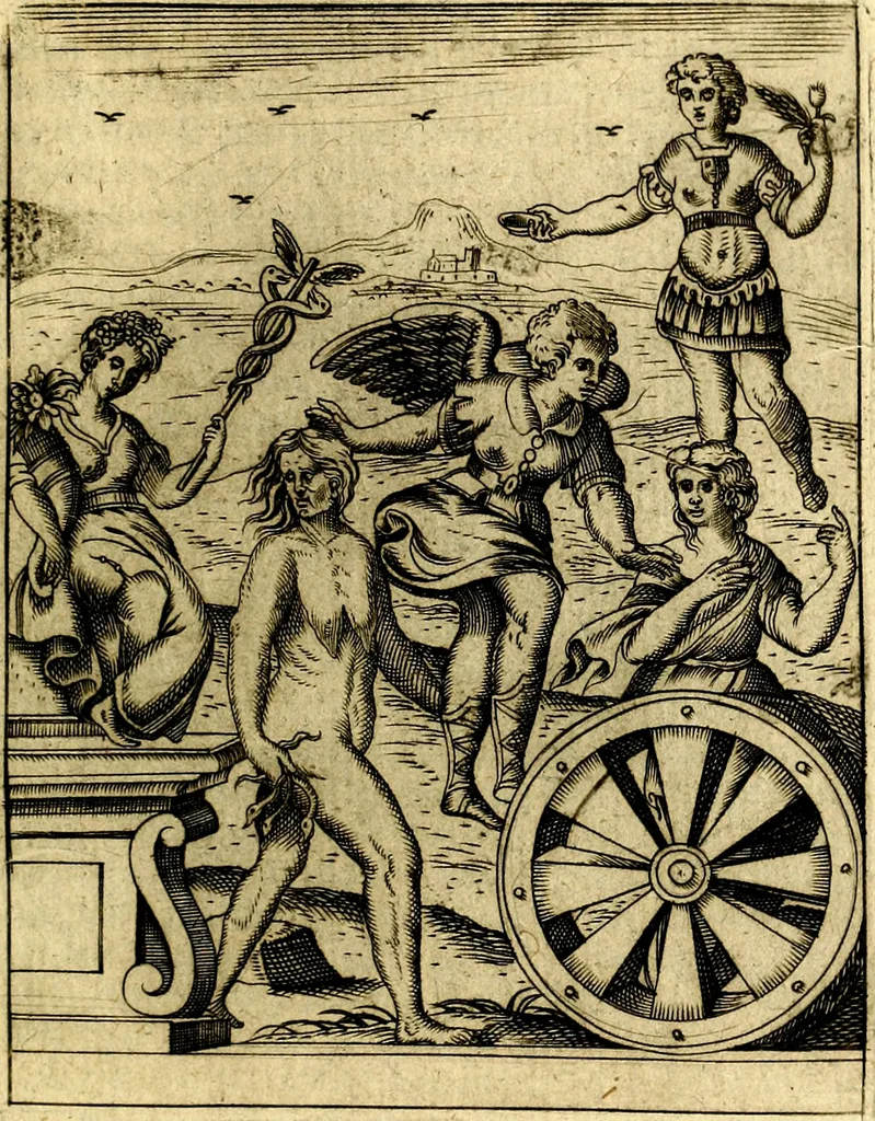An illustration from Le imagini de gli dei de gli antichi, 1609, leaf 394