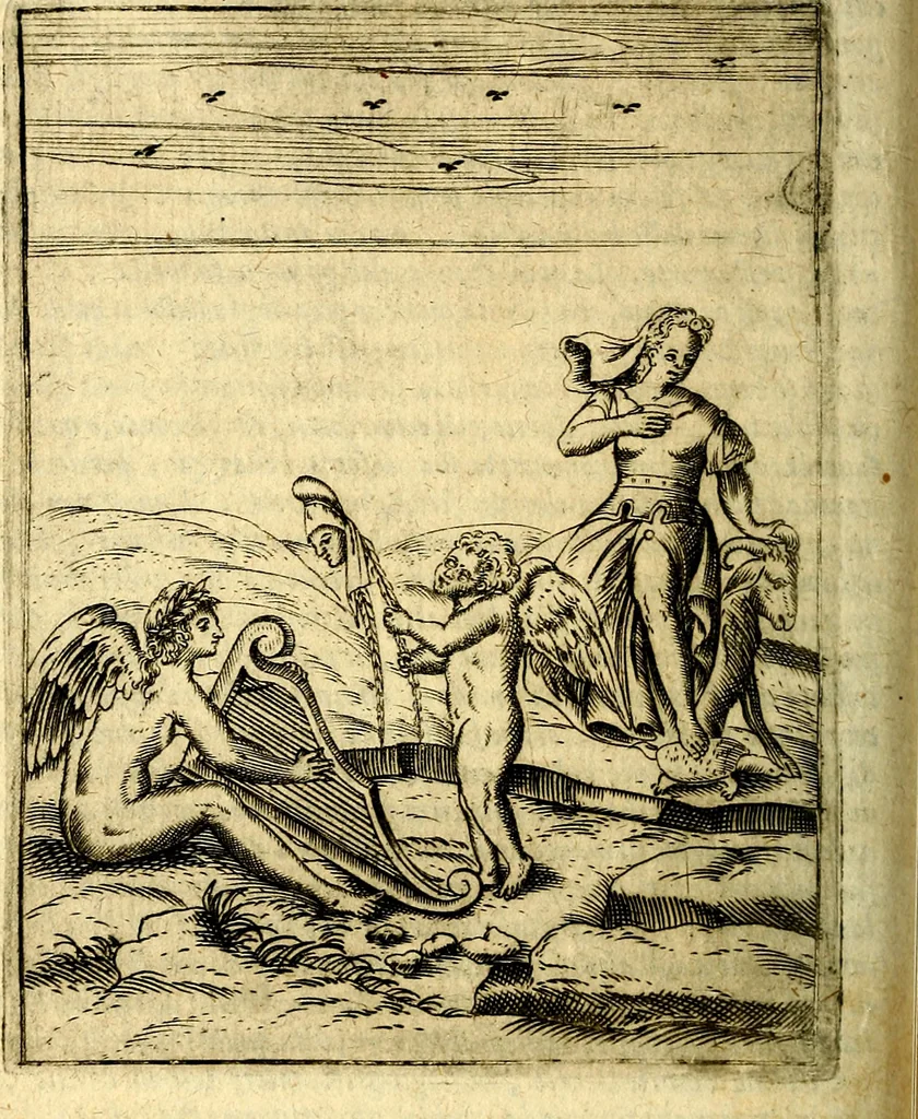 An illustration from Le imagini de gli dei de gli antichi, 1609, leaf 431